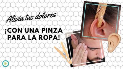 Elimina dolores ¡colocando una pinza en tu oreja!